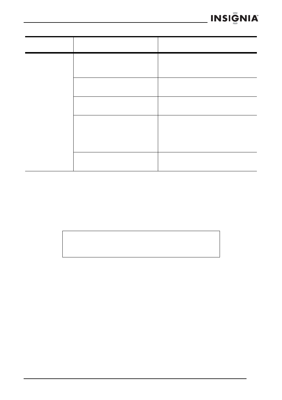Limpieza de la caja, Limpieza del lente | Insignia NS-C2116 User Manual | Page 59 / 68