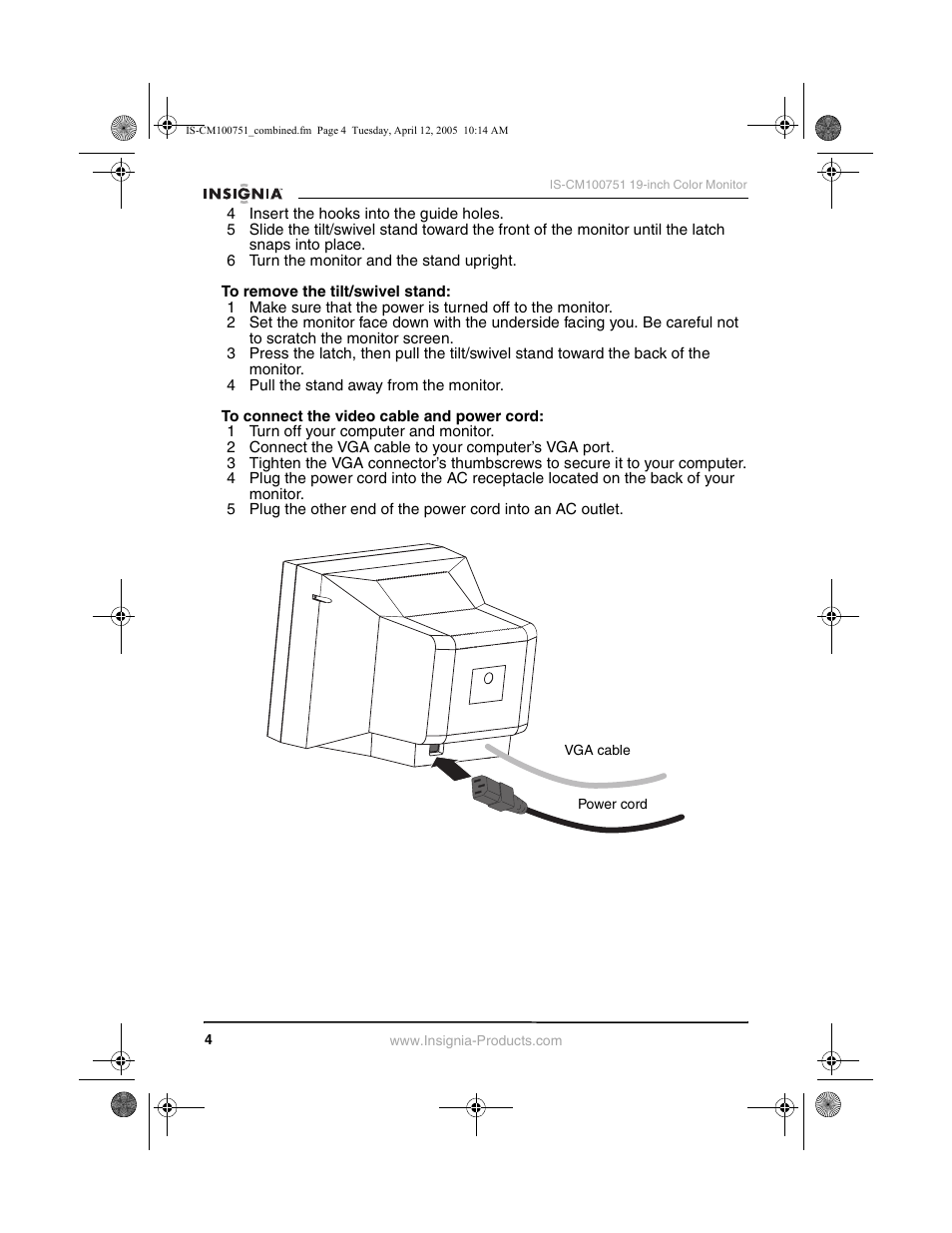 Insignia IS-CM100751 User Manual | Page 6 / 40