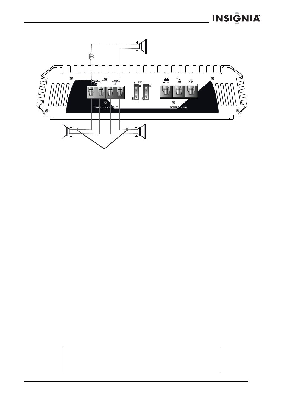 Making amplifier settings, Variable low-pass filter, Variable high-pass filter | Bass boost and the remote bass control, Input sensitivity control | Insignia NS-A1000 User Manual | Page 11 / 52