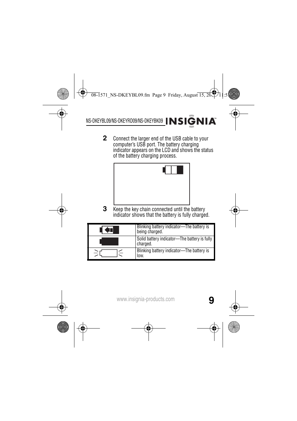 Insignia NS-DKEYBL09 User Manual | Page 11 / 36