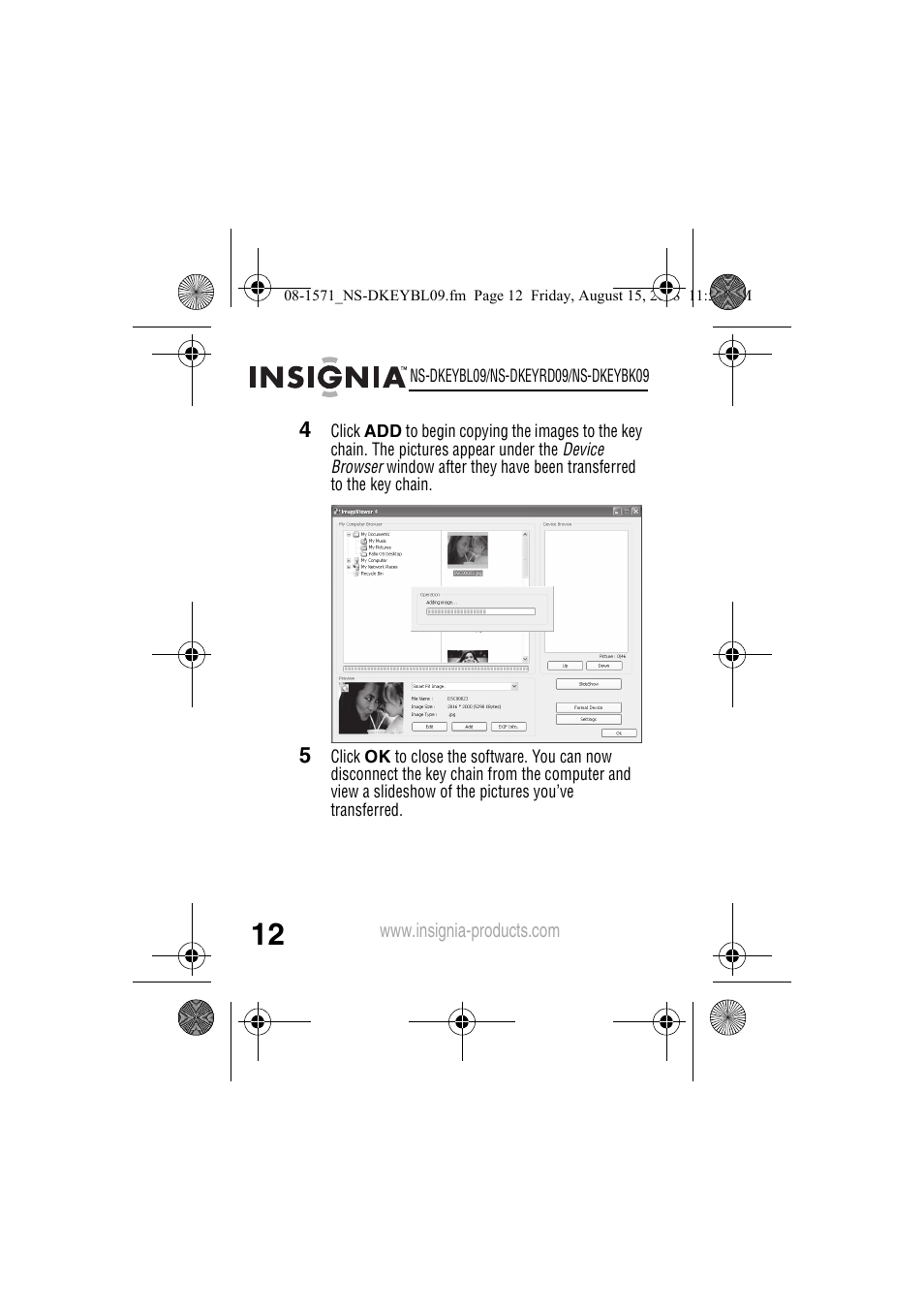 Insignia NS-DKEYBL09 User Manual | Page 14 / 36