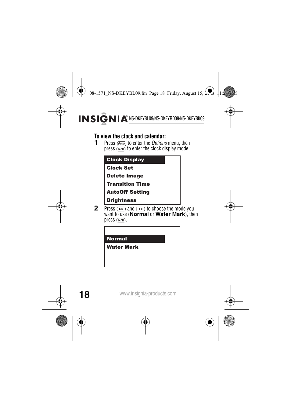 Insignia NS-DKEYBL09 User Manual | Page 20 / 36