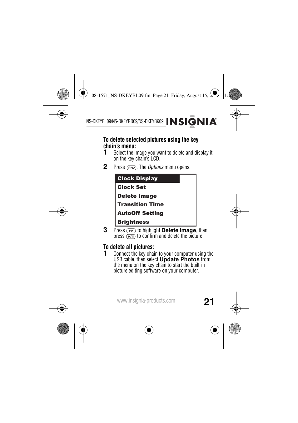 Insignia NS-DKEYBL09 User Manual | Page 23 / 36