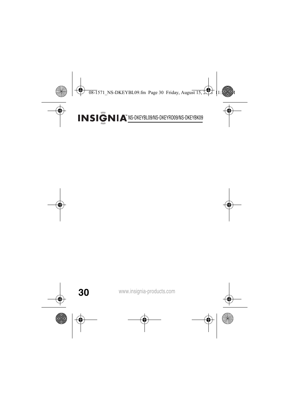 Insignia NS-DKEYBL09 User Manual | Page 32 / 36