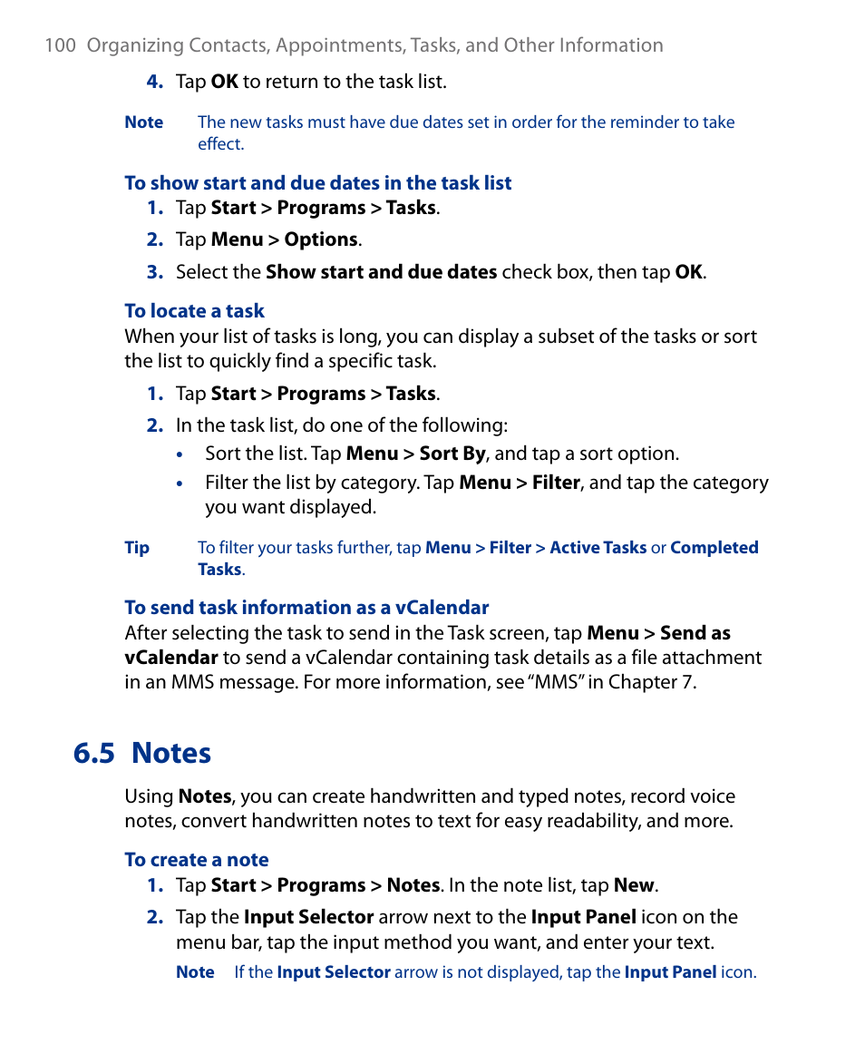 5 notes | Insignia X7510 User Manual | Page 100 / 241