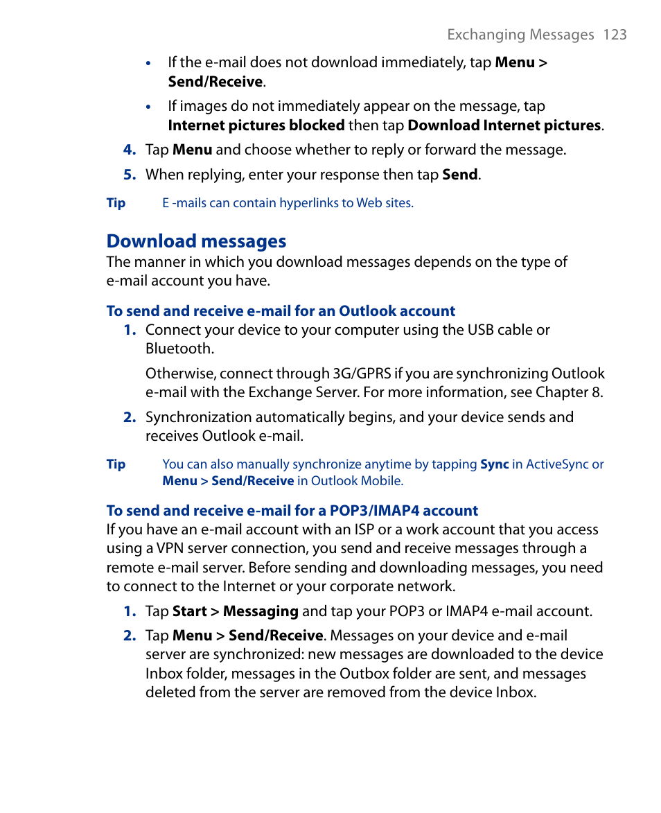 Download messages | Insignia X7510 User Manual | Page 123 / 241