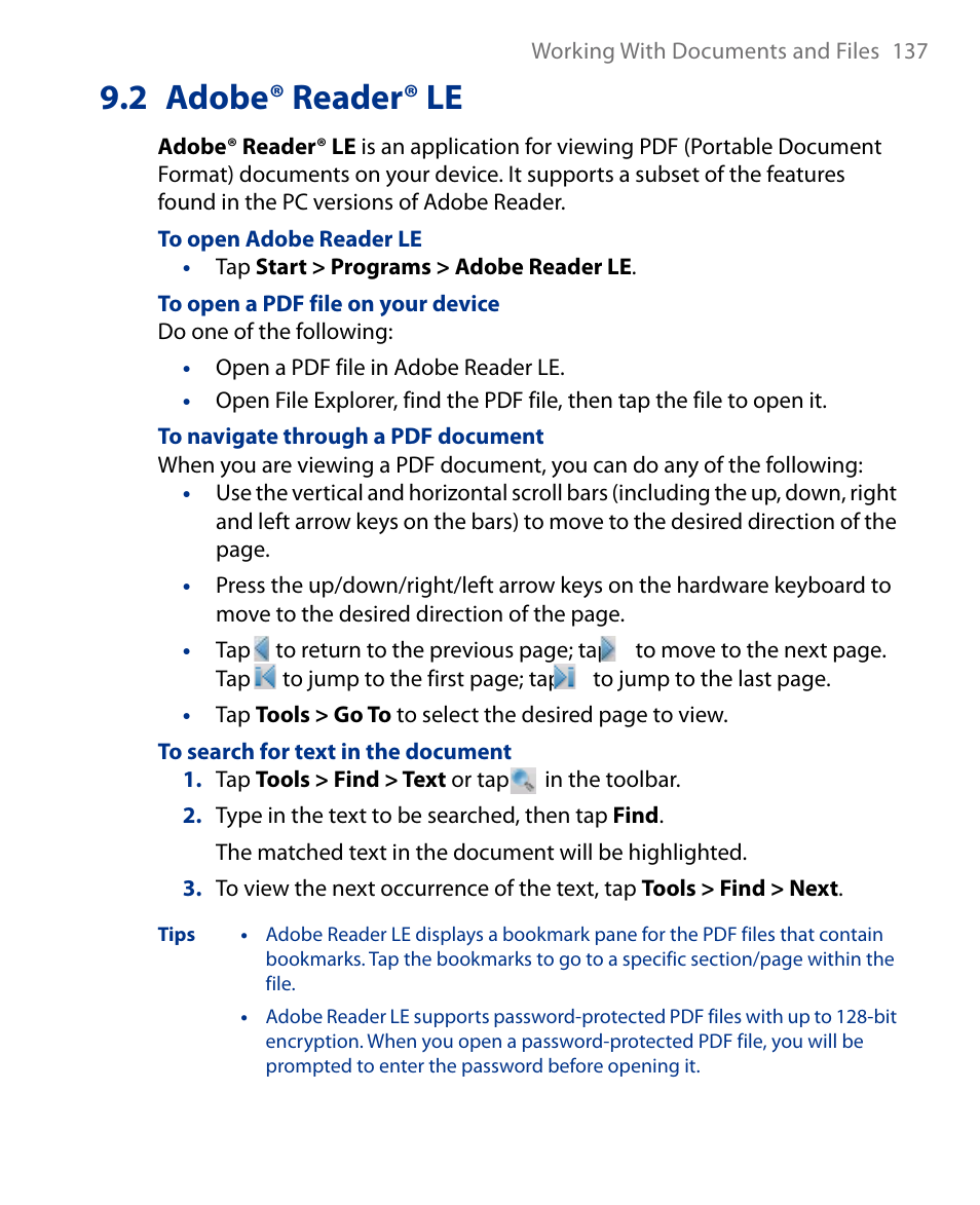 2 adobe® reader® le | Insignia X7510 User Manual | Page 137 / 241