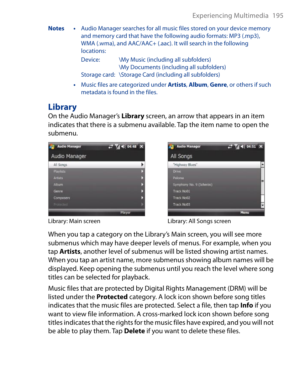 Library | Insignia X7510 User Manual | Page 195 / 241