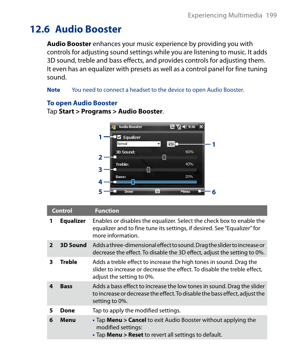 6 audio booster | Insignia X7510 User Manual | Page 199 / 241