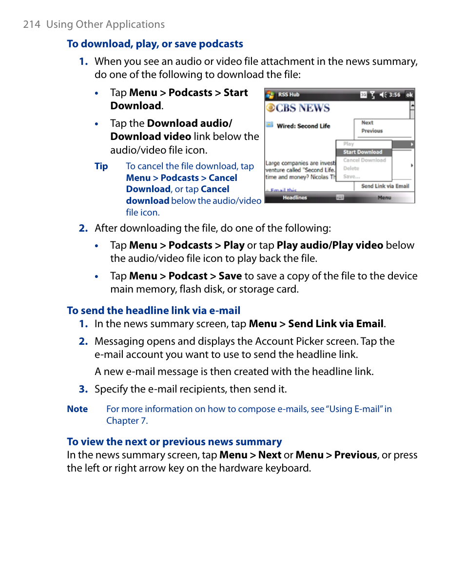 Insignia X7510 User Manual | Page 214 / 241