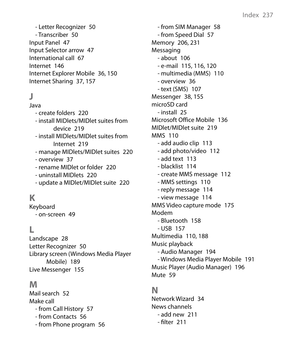 Insignia X7510 User Manual | Page 237 / 241