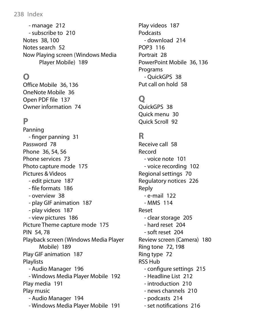 Insignia X7510 User Manual | Page 238 / 241