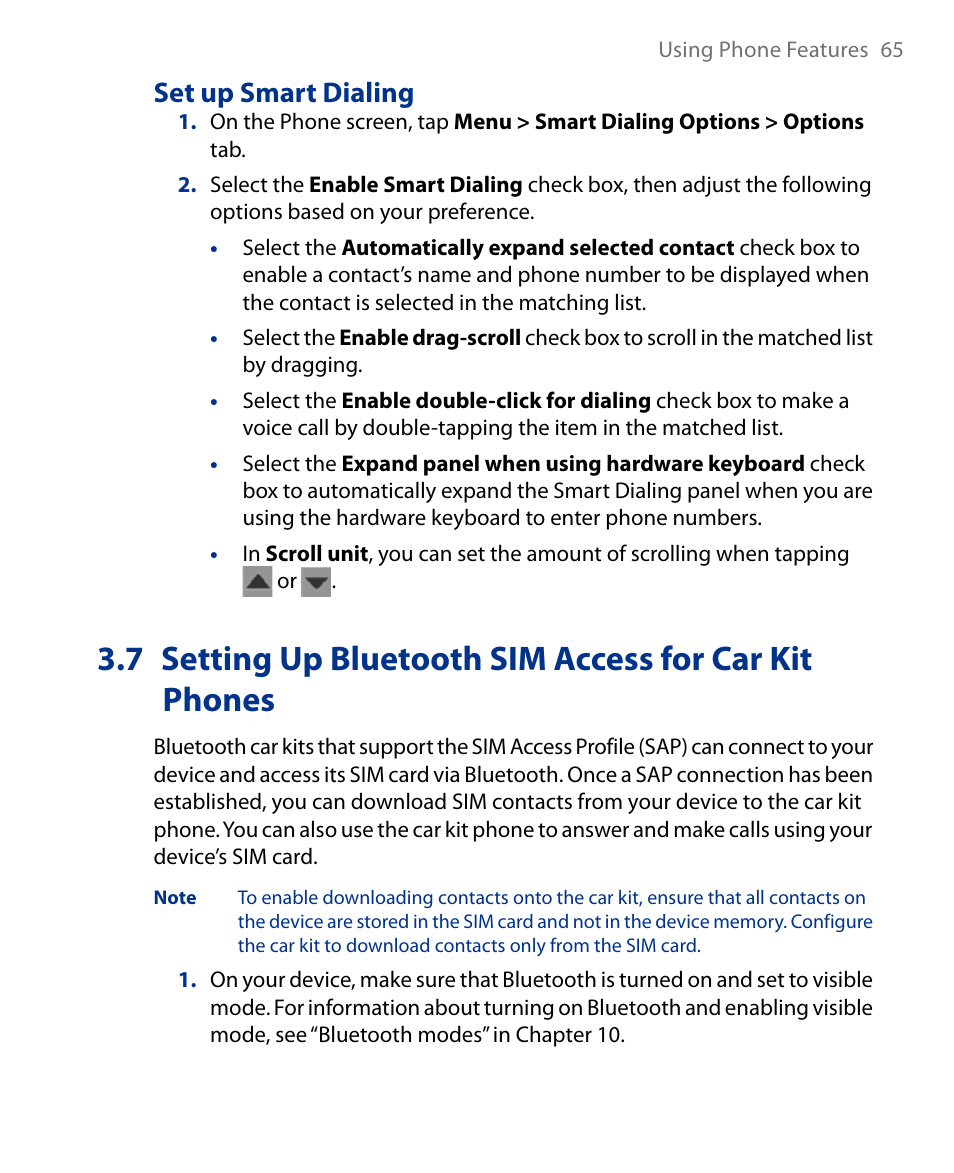 Set up smart dialing | Insignia X7510 User Manual | Page 65 / 241