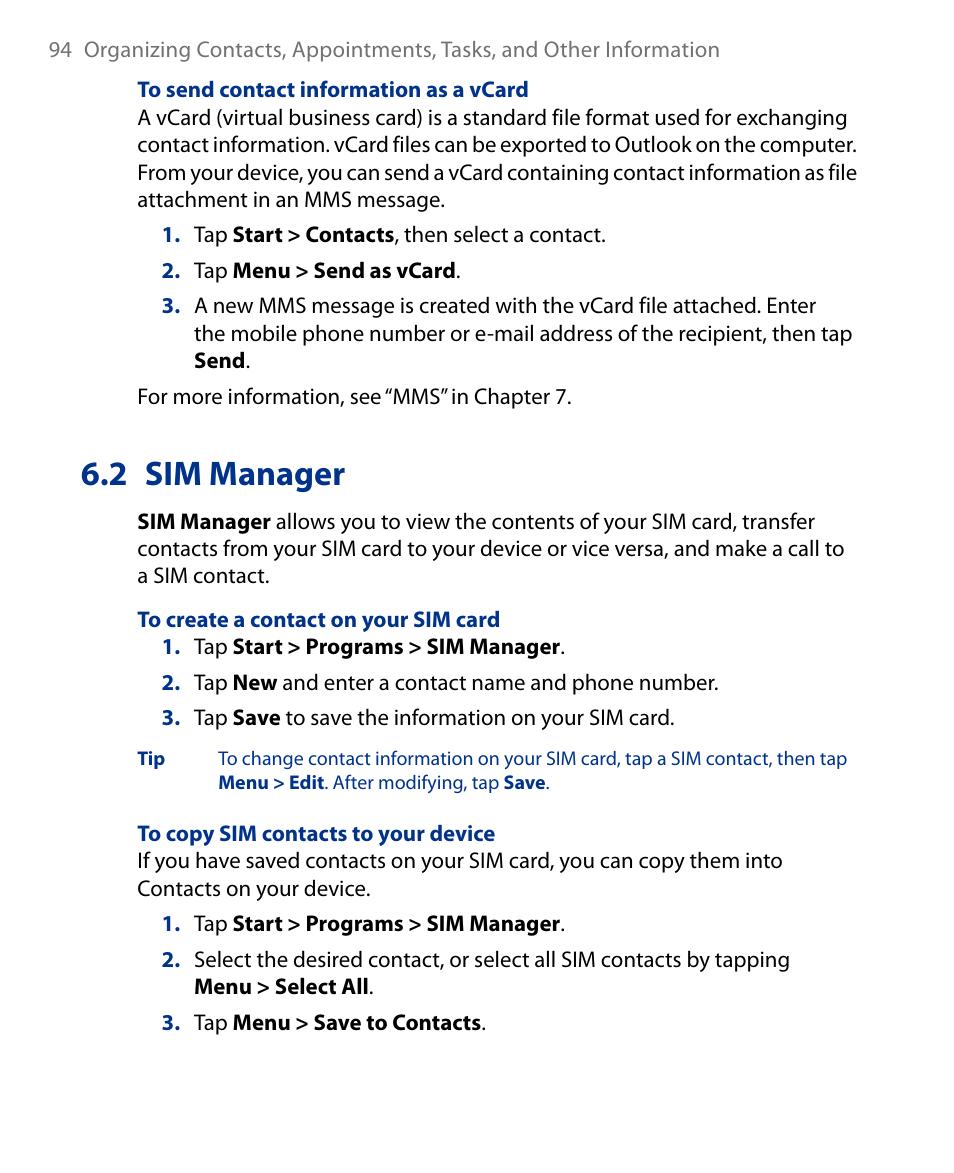 2 sim manager | Insignia X7510 User Manual | Page 94 / 241