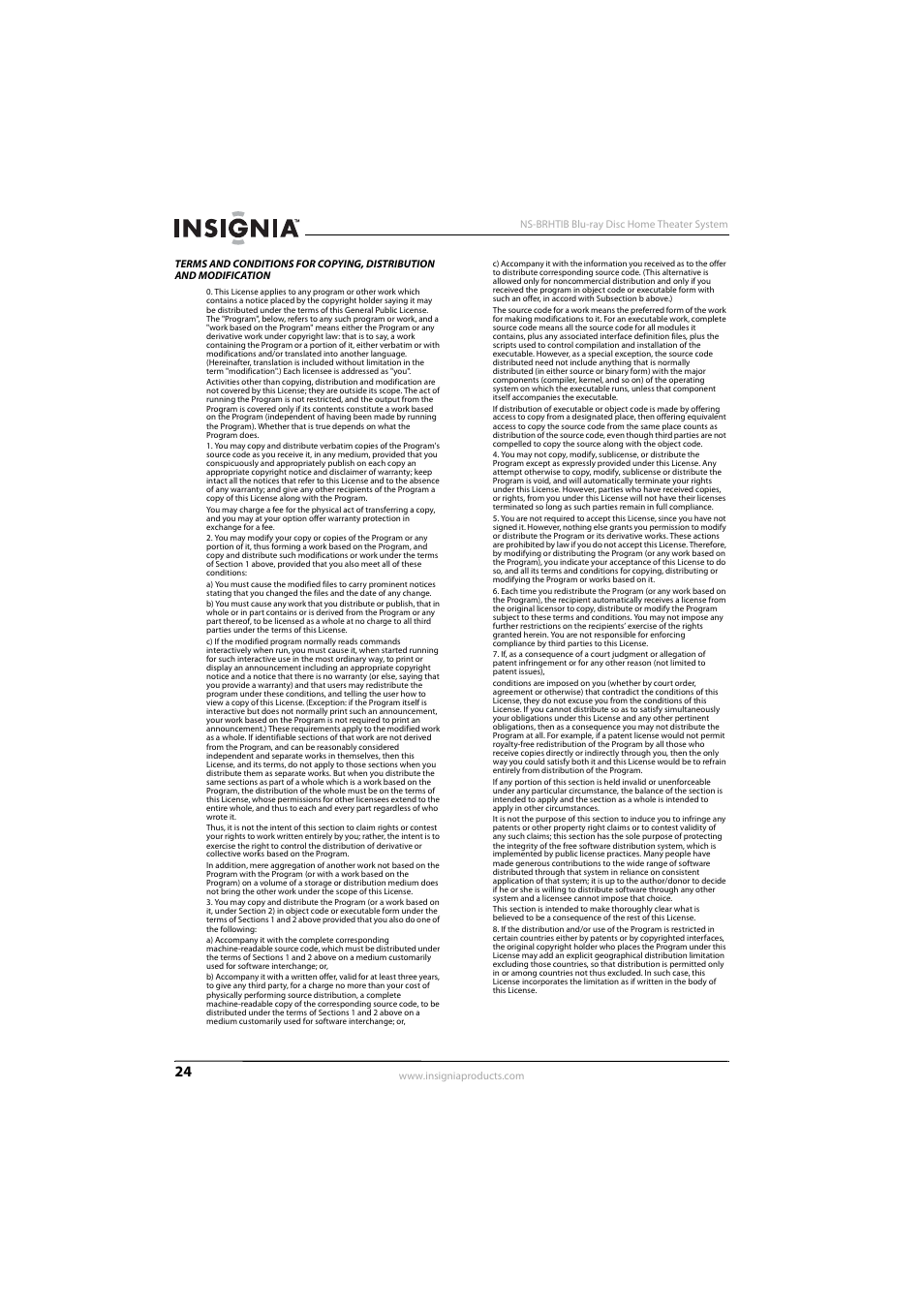 Insignia NS-BRHTIB User Manual | Page 28 / 36