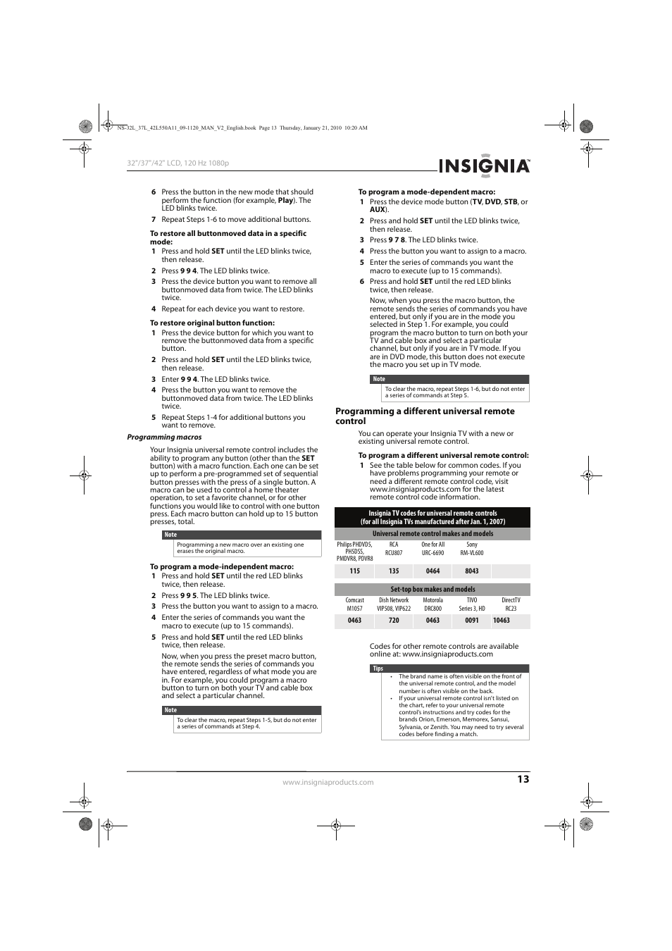 Insignia NS-32L550A11 User Manual | Page 17 / 68