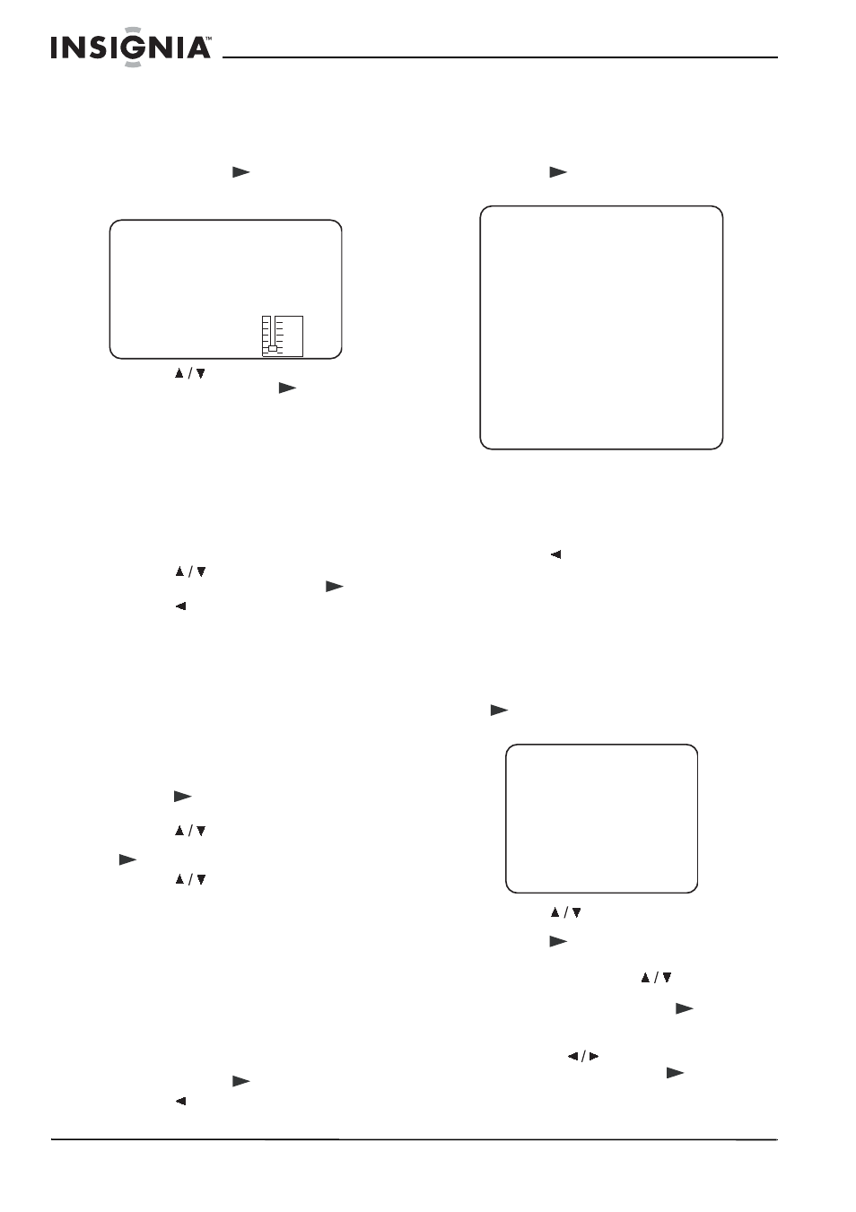 Cómo configurar las opciones de video | Insignia NS-20CLTV User Manual | Page 68 / 74