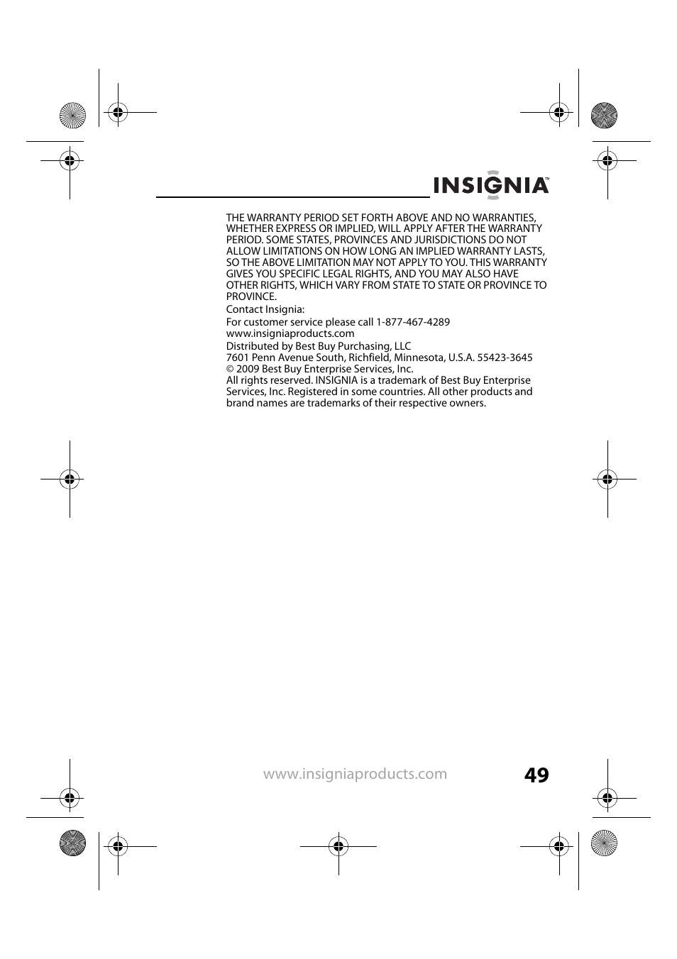 Insignia NS-DPF8PR User Manual | Page 51 / 52