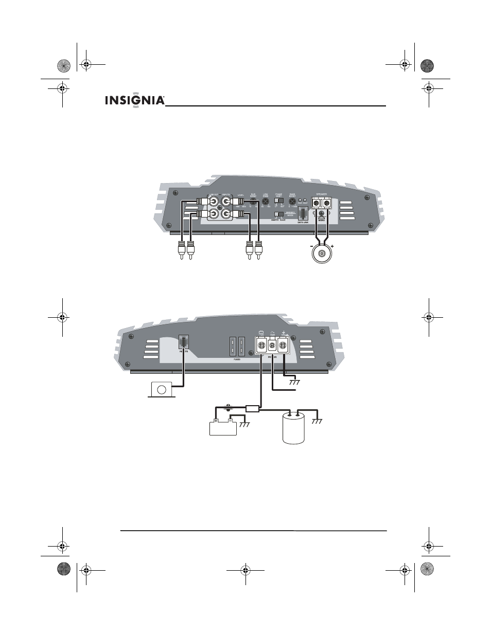 Connexion des haut-parleurs, Système à un seul amplificateur | Insignia NS-A1200 User Manual | Page 32 / 62