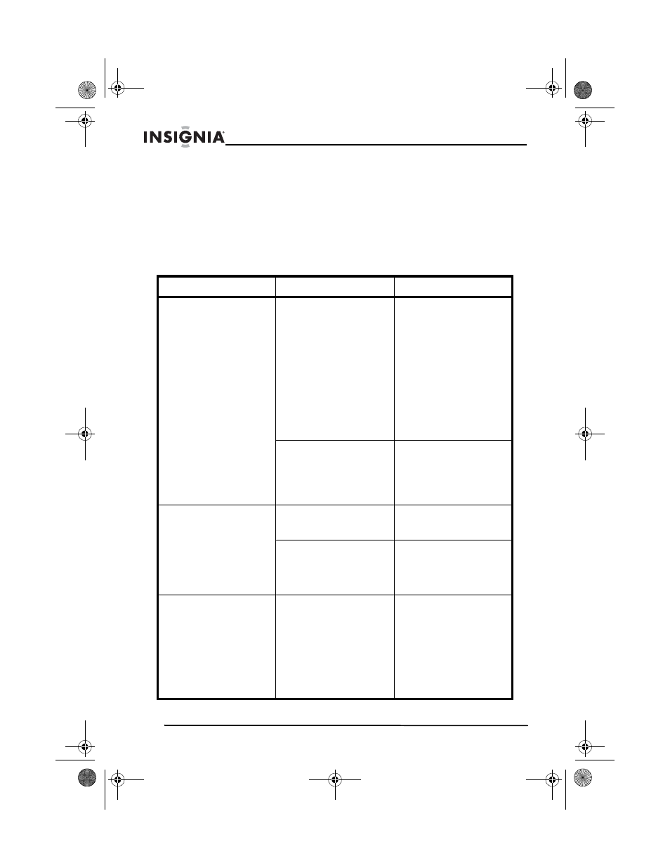 Problèmes et solutions | Insignia NS-A1200 User Manual | Page 36 / 62