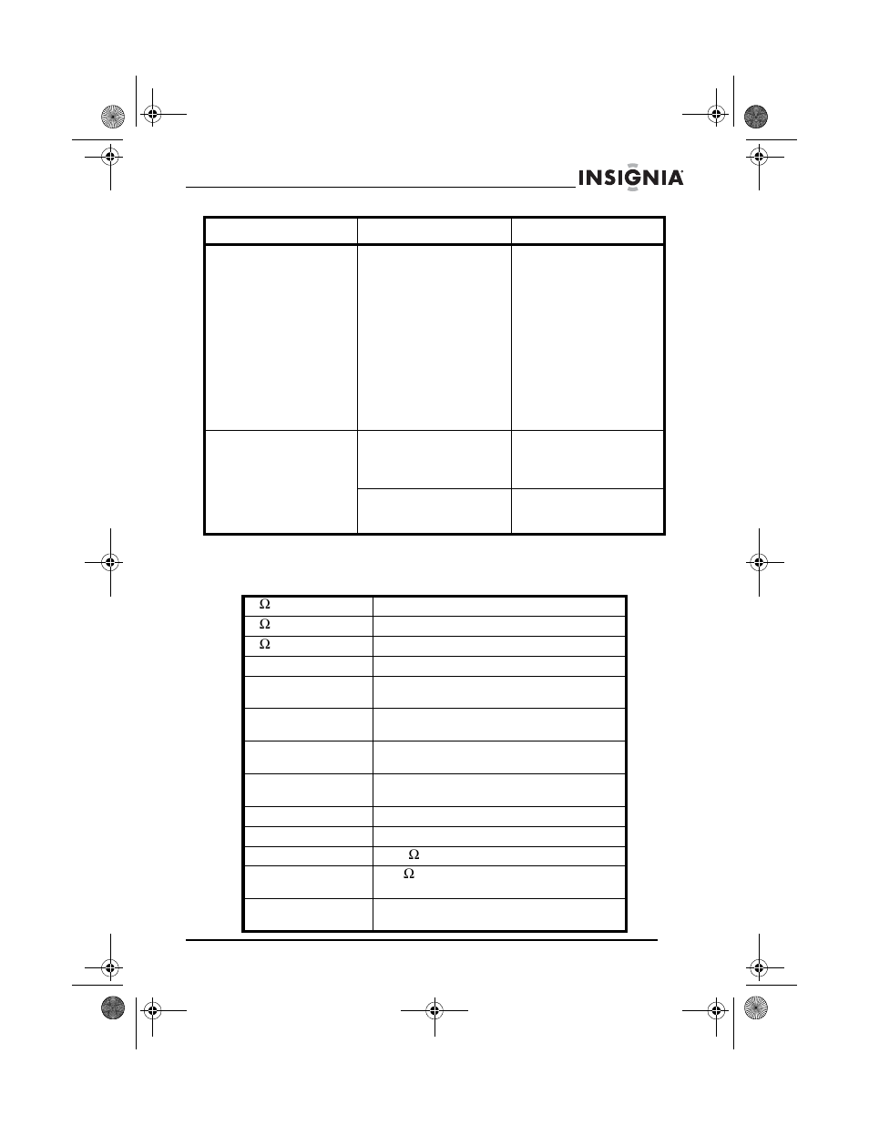 Spécifications | Insignia NS-A1200 User Manual | Page 37 / 62