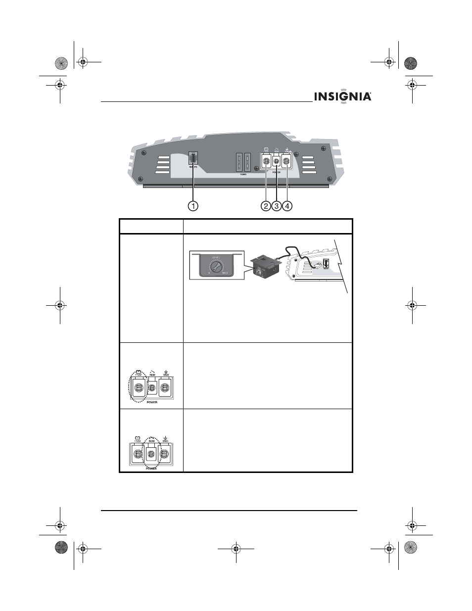 Vista posterior | Insignia NS-A1200 User Manual | Page 47 / 62