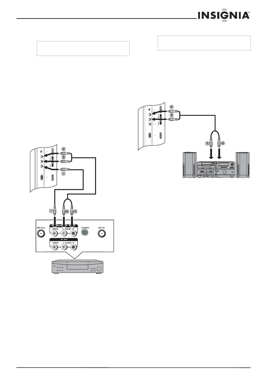 Connexion d’un amplificateur, Pour connecter un amplificateur | Insignia NS-LCD32FS User Manual | Page 37 / 84