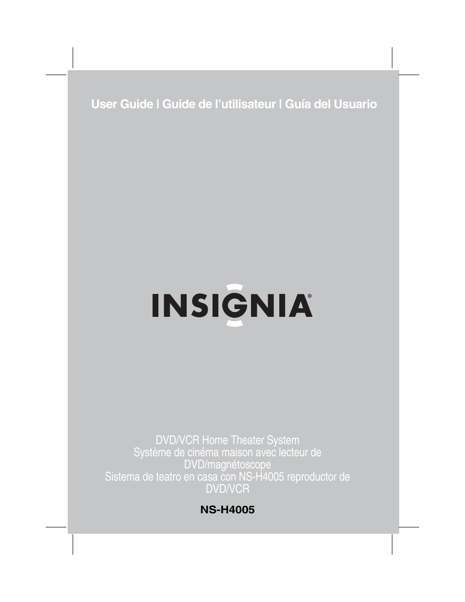 Insignia NS-H4005 User Manual | 208 pages