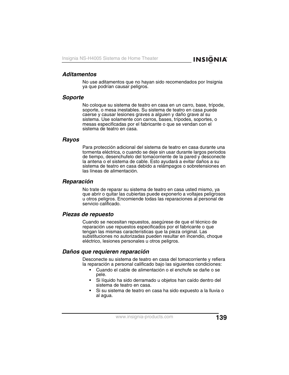 Insignia NS-H4005 User Manual | Page 141 / 208