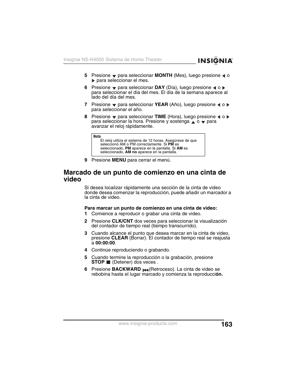 Insignia NS-H4005 User Manual | Page 165 / 208