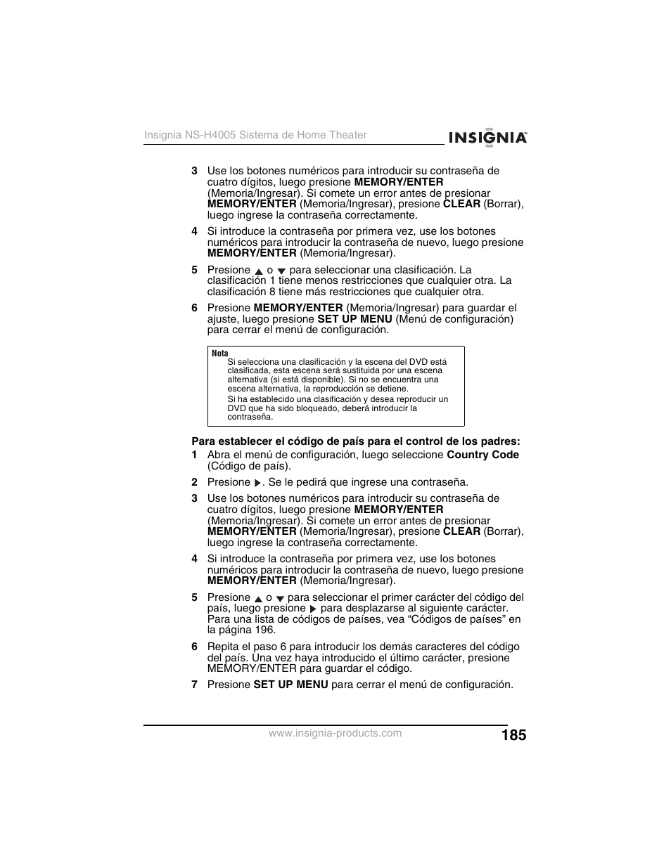 Insignia NS-H4005 User Manual | Page 187 / 208