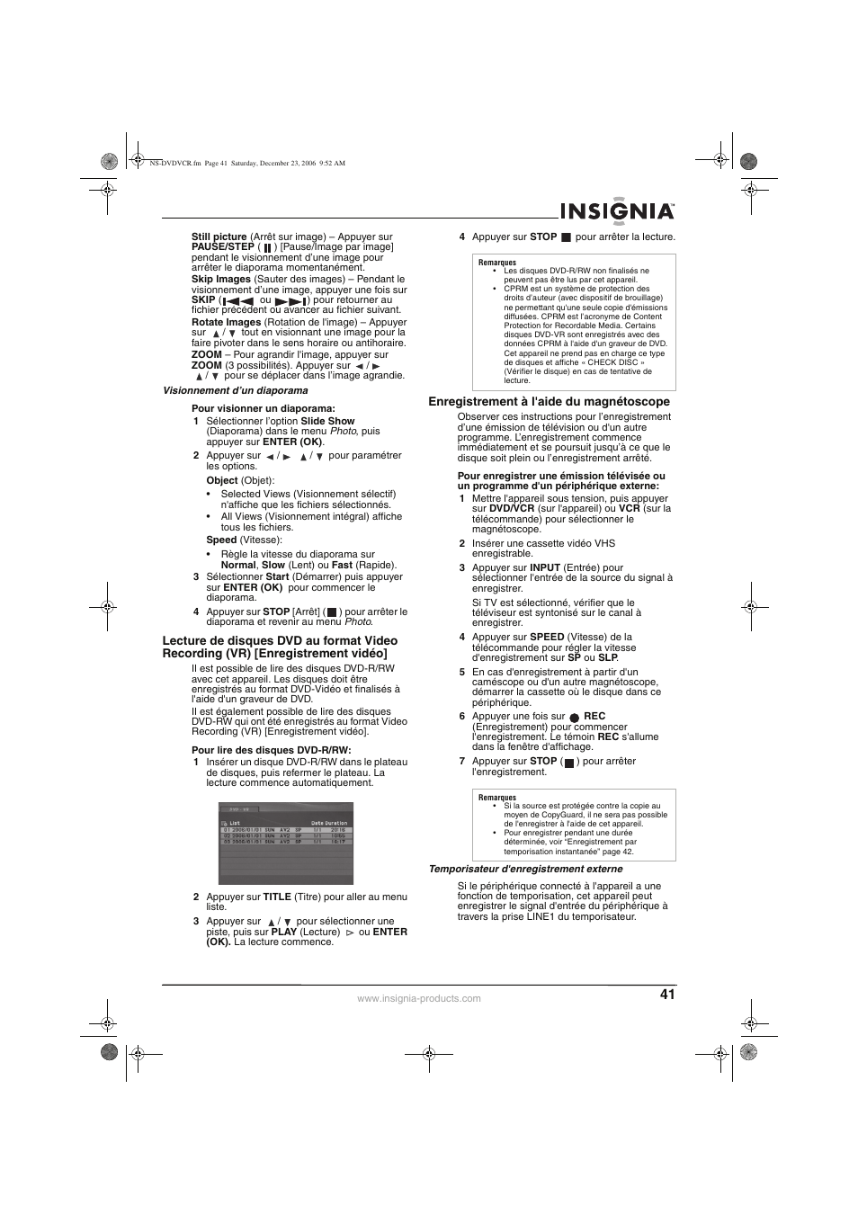 Insignia 55423-3645 User Manual | Page 41 / 78