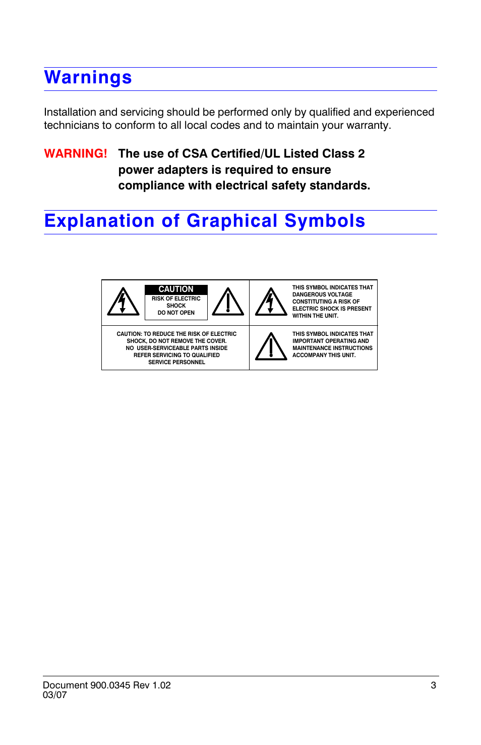 Warnings, Explanation of graphical symbols | Insignia HD16 User Manual | Page 3 / 24