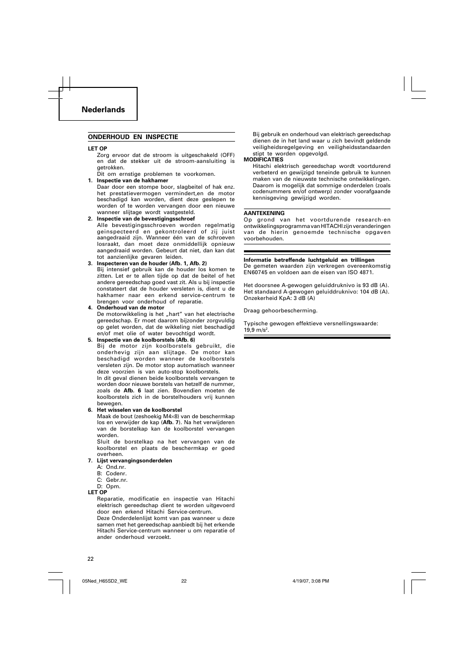 Nederlands | Insignia H 65SD2 User Manual | Page 23 / 41