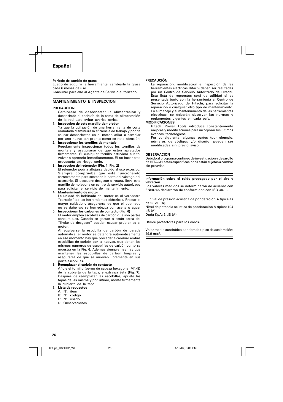 Español | Insignia H 65SD2 User Manual | Page 27 / 41