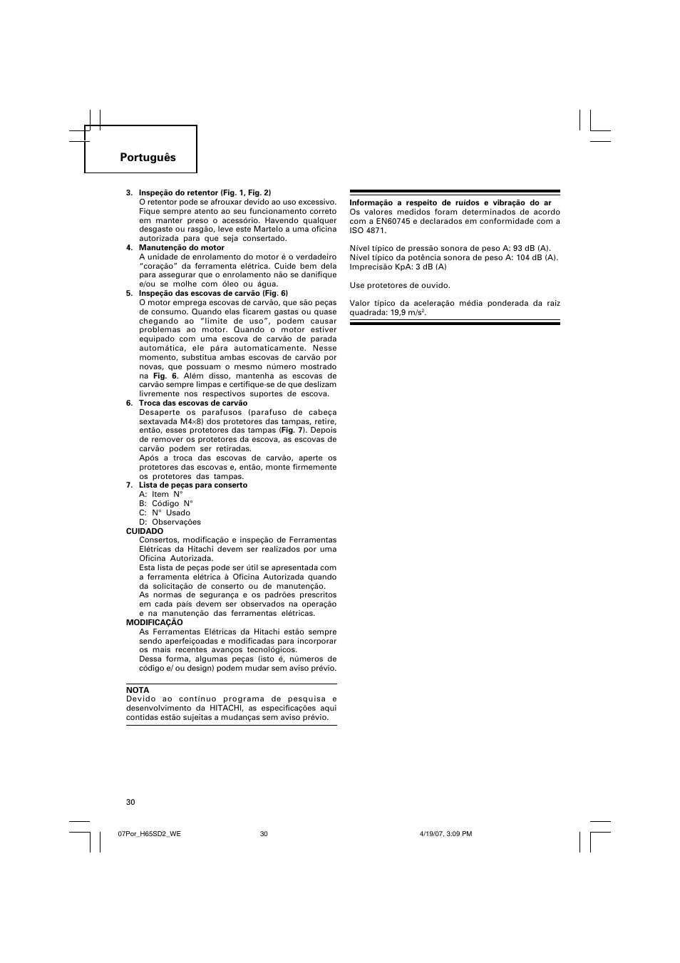 Português | Insignia H 65SD2 User Manual | Page 31 / 41