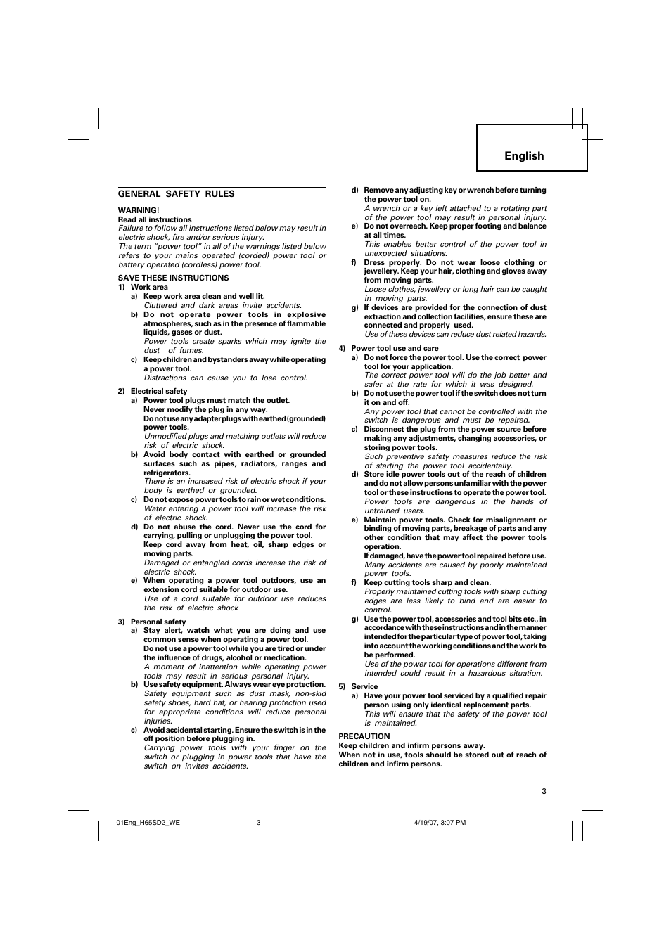 English | Insignia H 65SD2 User Manual | Page 4 / 41
