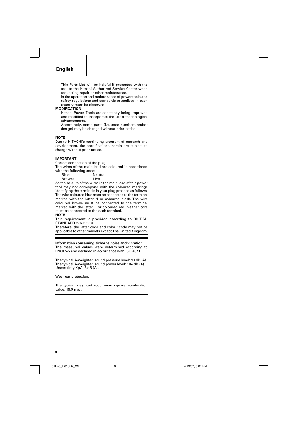 English | Insignia H 65SD2 User Manual | Page 7 / 41