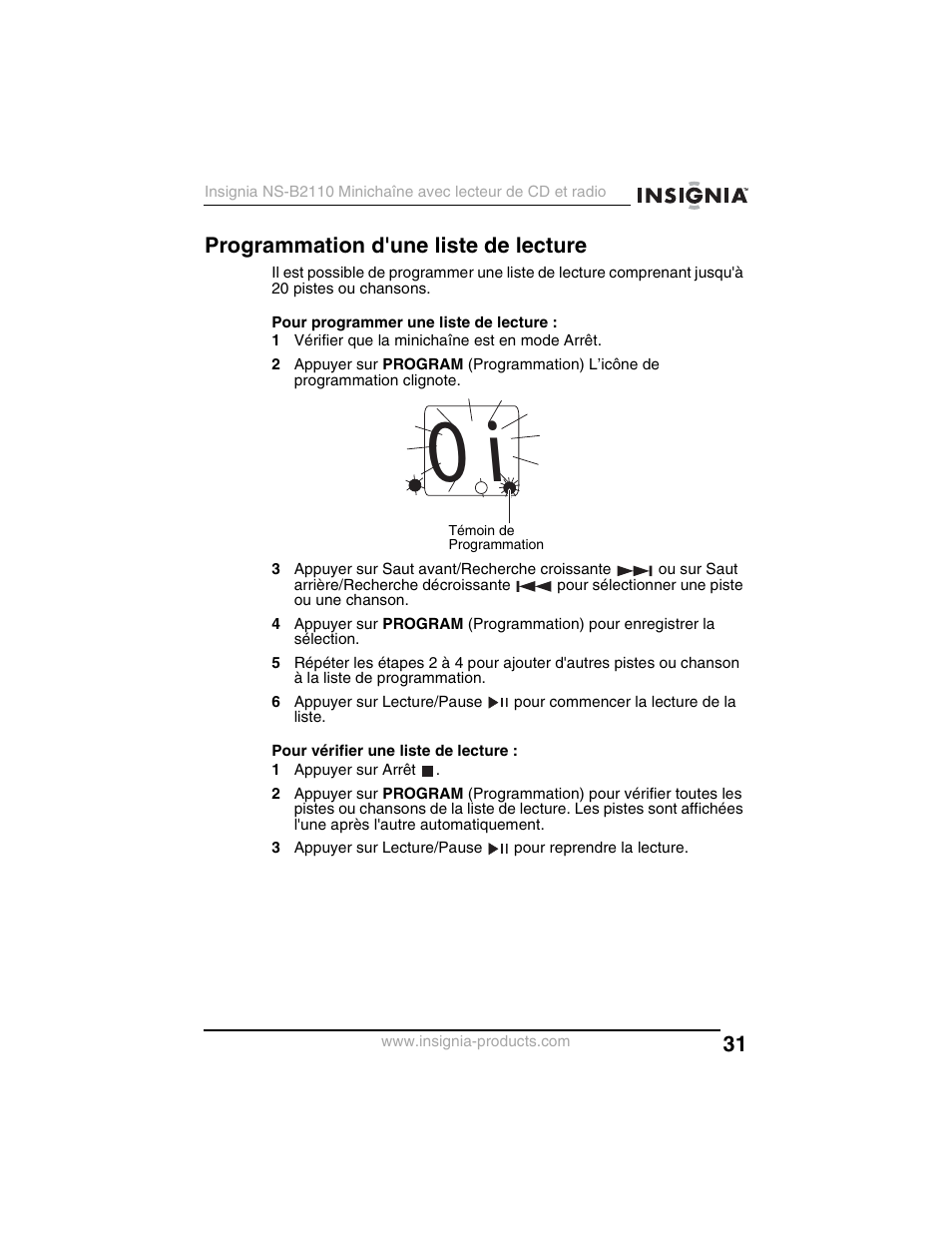 Insignia NS-B2110 User Manual | Page 31 / 58