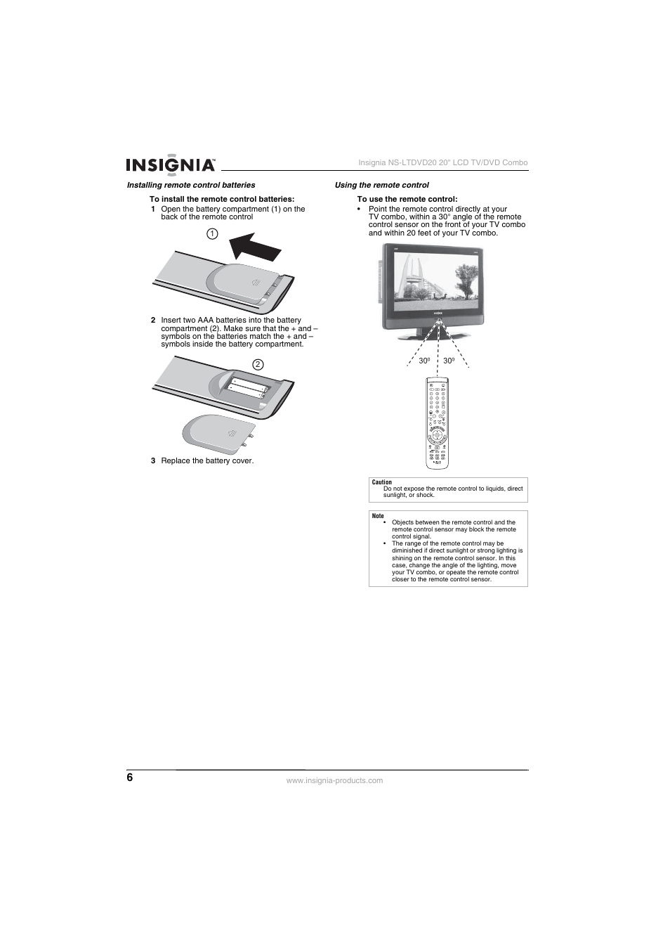 Insignia NS-LTDVD20 User Manual | Page 8 / 92