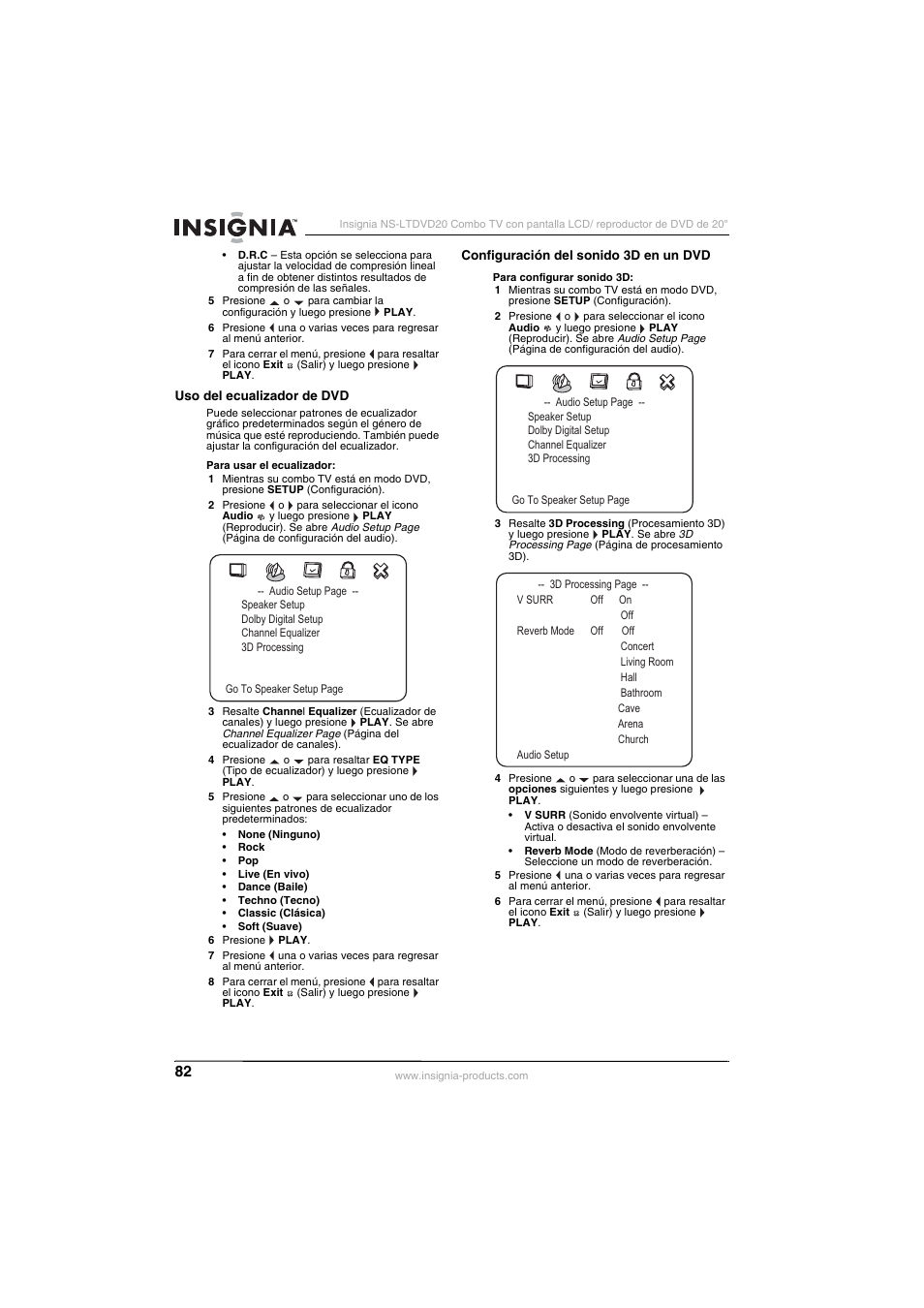 Insignia NS-LTDVD20 User Manual | Page 84 / 92