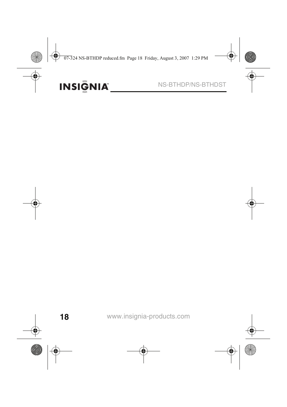 Insignia NS-BTHDST User Manual | Page 20 / 72