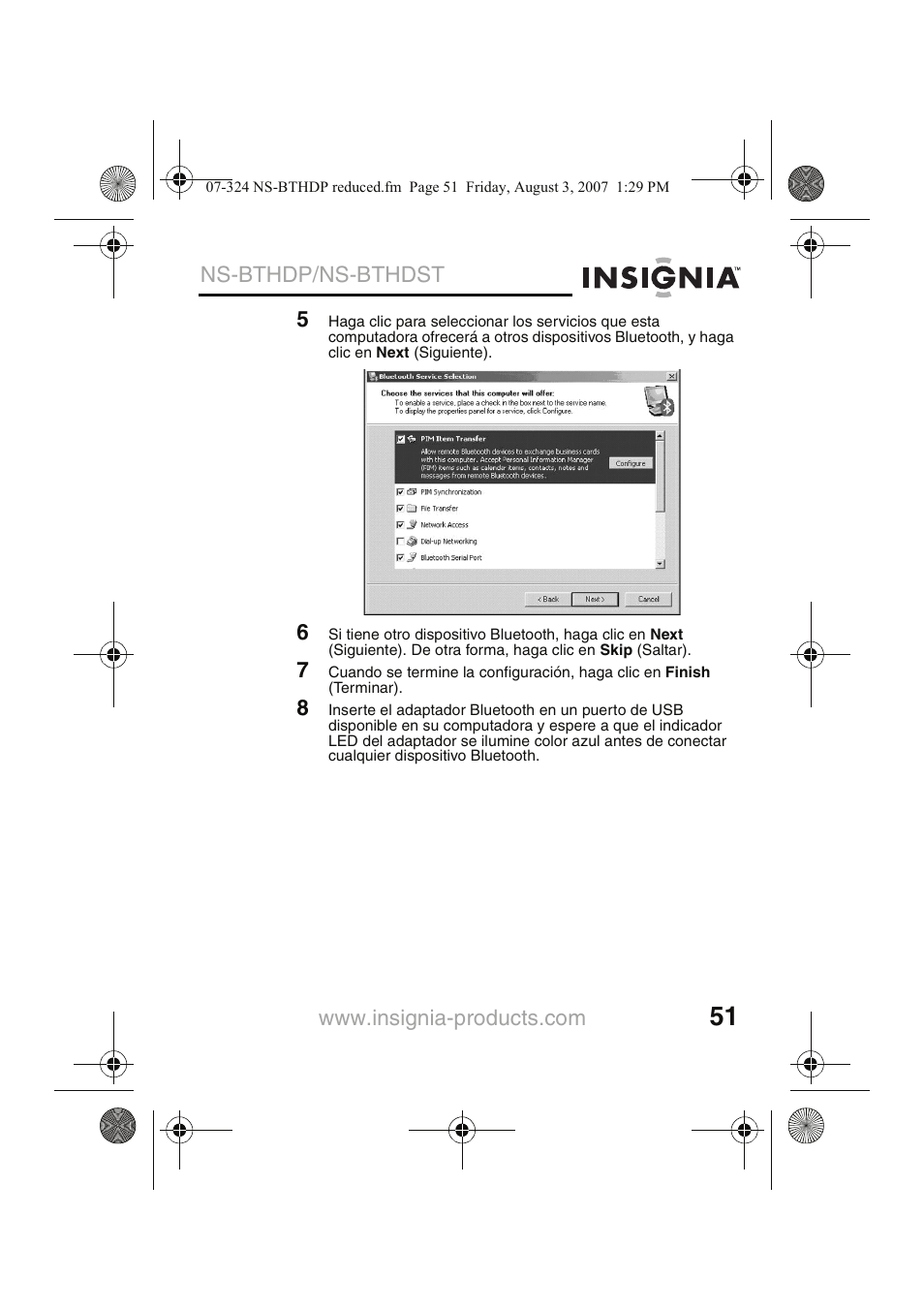 Insignia NS-BTHDST User Manual | Page 53 / 72