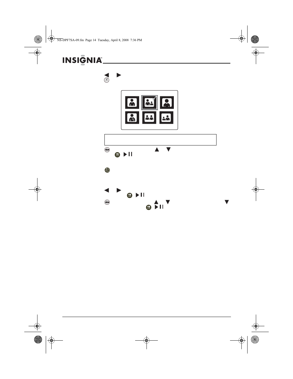 To copy all photos to internal memory | Insignia NS-DPF8WA-09 User Manual | Page 14 / 76