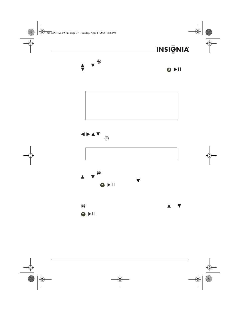 Suppression de photos de la mémoire interne | Insignia NS-DPF8WA-09 User Manual | Page 37 / 76