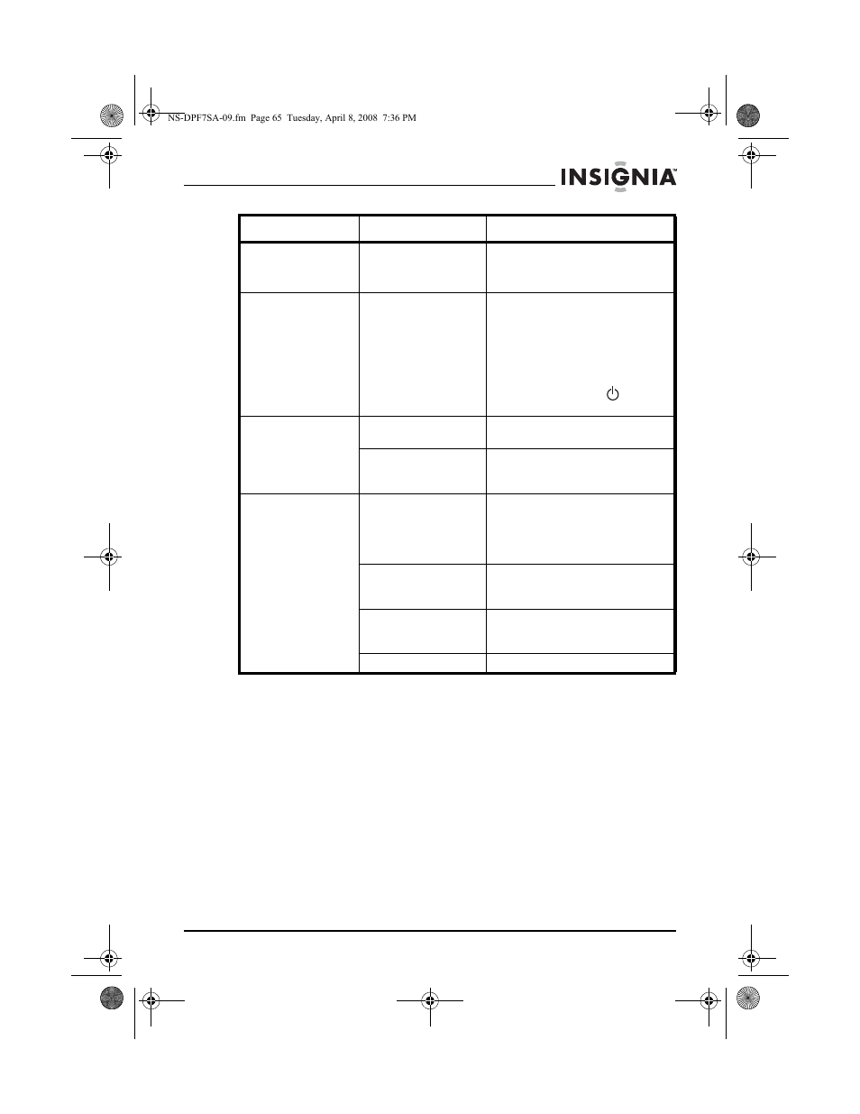 Insignia NS-DPF8WA-09 User Manual | Page 65 / 76