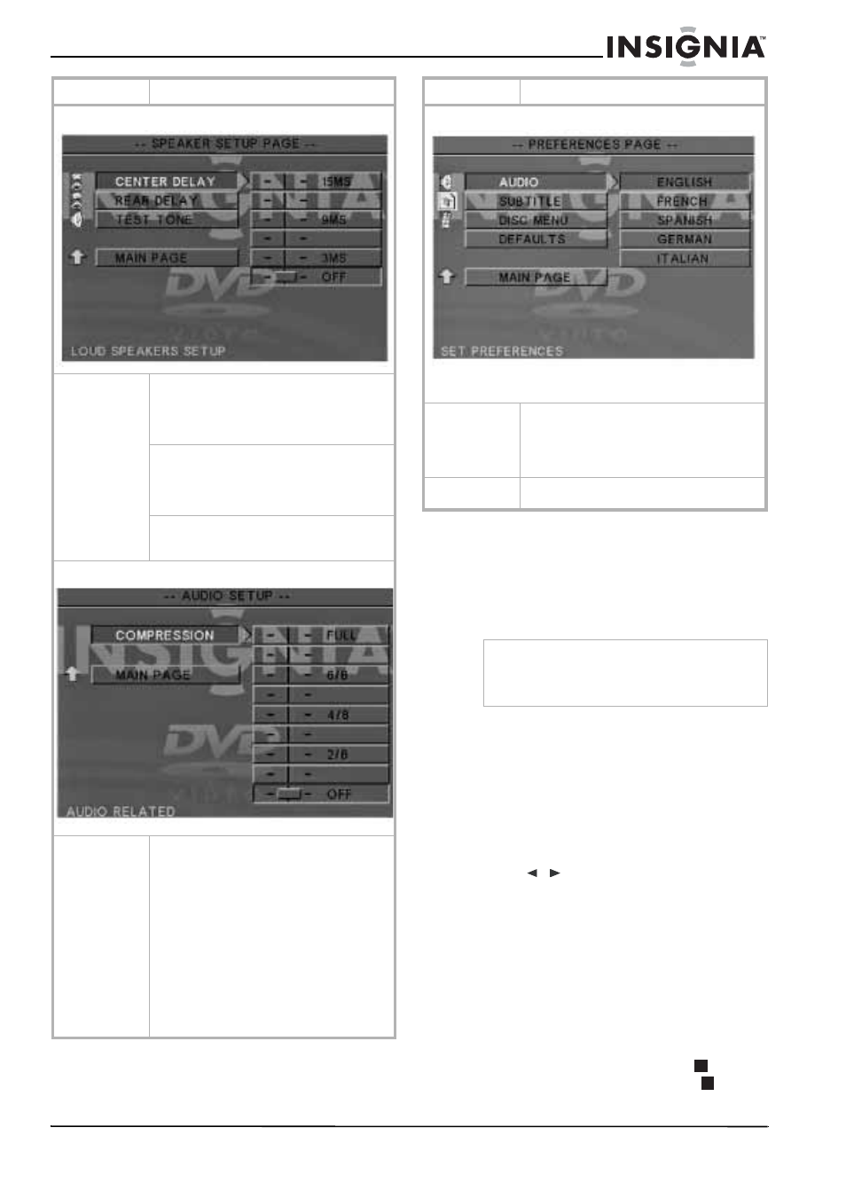 Playback options, Playing a selected title, To play a selected title | Moving to another title or chapter on a dvd, To move to another title or chapter, Using programmed playback, To program playback | Insignia NS-H2001 User Manual | Page 13 / 62