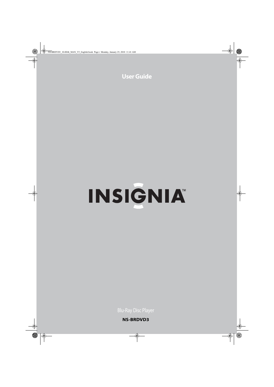 Insignia NS-BRDVD3 User Manual | 32 pages