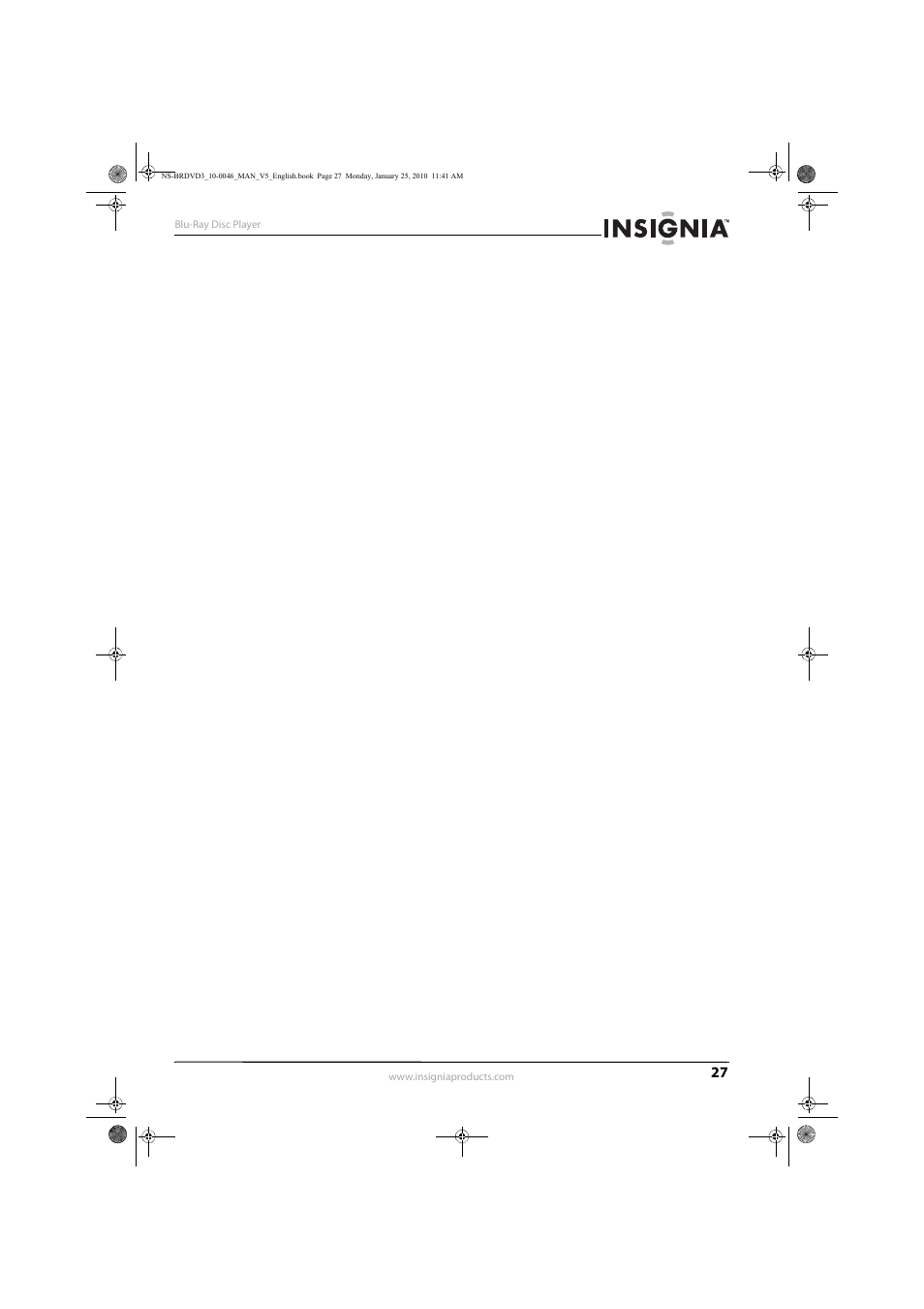 Insignia NS-BRDVD3 User Manual | Page 31 / 32