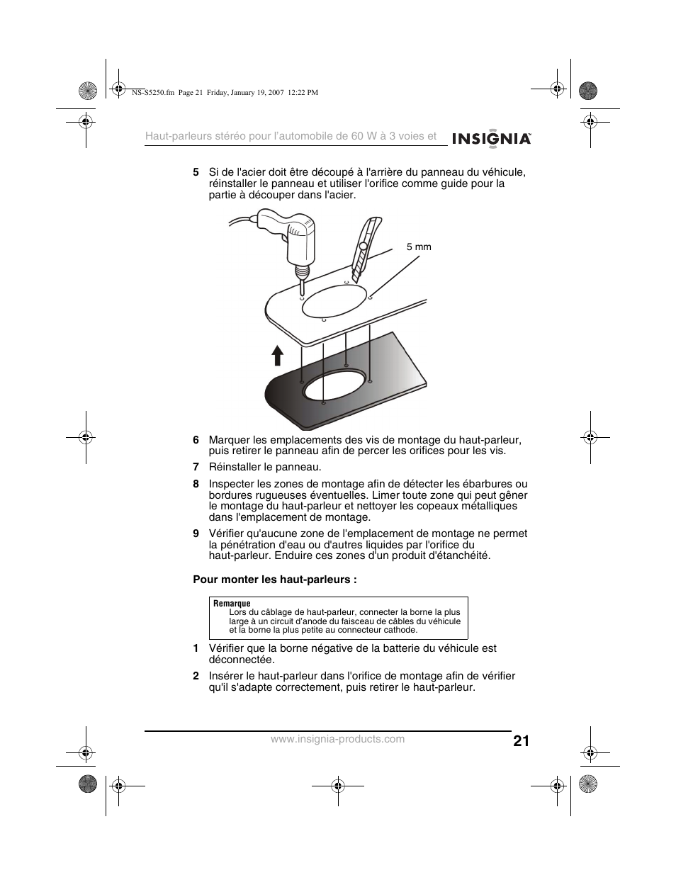 Insignia NS-S5250 User Manual | Page 21 / 40